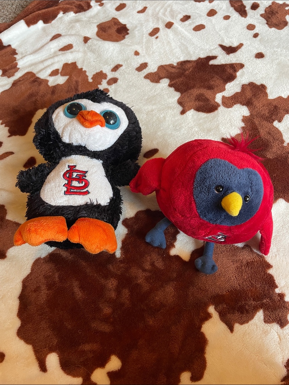 Plush Black & White Penguin Toy with Orange Accents - St. Louis Team Logo